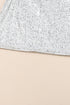 Silvery Sequin Long Sleeve Tie Waist Mini Dress